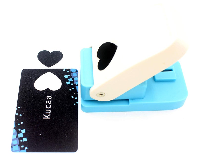 Kucaa Handmade Scrapbooking One Inch 25mm Size Craft Lever Punch Embossing Puncher Mini Fancy Punch (Heart Shape) - Image 5